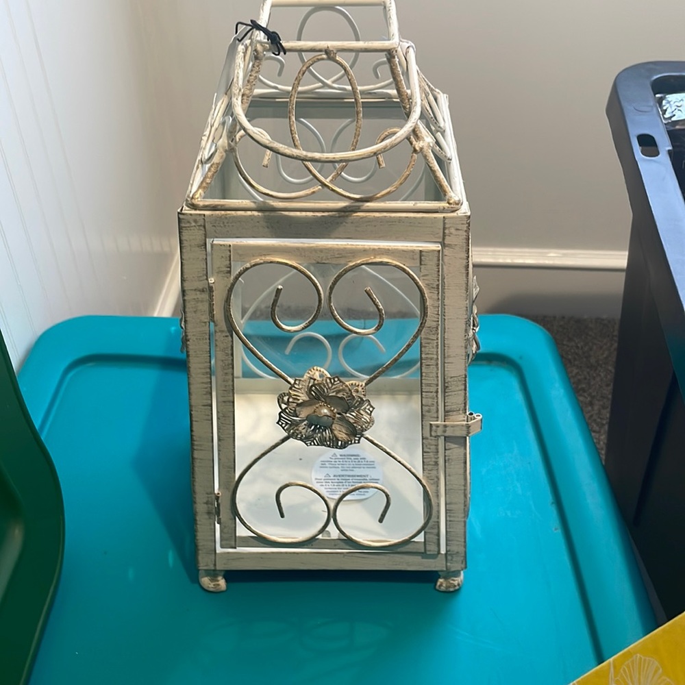 Rustic White Lantern
